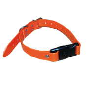 COLLIER ORANGE FLUO  BIOTHANE BIOGOLD CLIP RAPIDE 600X25mm HB DOG