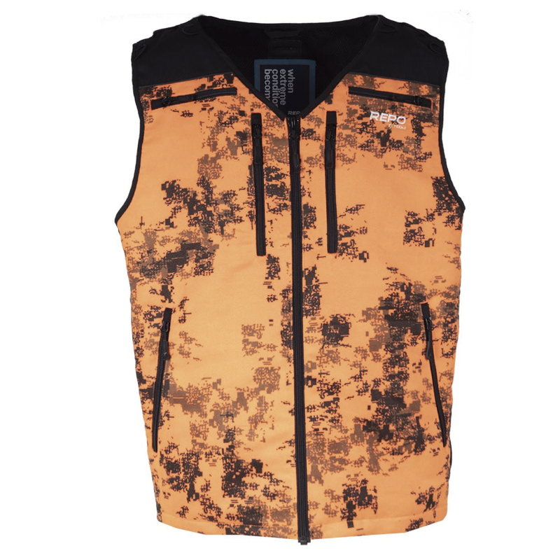 GILET DE CHASSE ORANGE FLUO X-FADE DE REPO EXTREME