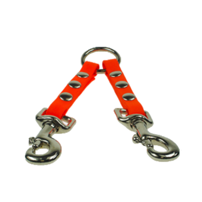 Coupleur en Biothane Béta plat HB DOG 20 cm avec deux mousquetons