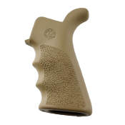 POIGNÉE CAOUTCOUC HOGUE TACTICAL AR 15 / M16 AVEC EMPREINTES DE DOIGTS et BEAVERTAIL - BEIGE