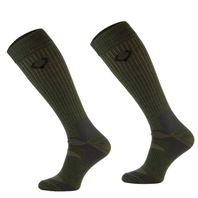 CHAUSSETTES FINES ET LONGUES 40% LAINE MERINOS - SPÉCIAL CHASSE - COMODO 