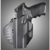 HOLSTER ARS STAGE 1 FIBRE DE CARBONE - PISTOLET BERETTA PX4 STORM COMPACT - GAUCHER - HOGUE