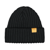 BONNET EN LAINE SVALA 1955 COLLECTION MERINO COMFORT - NOIR