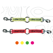 Coupleur en nylon plat HB DOG 20 cm x 25 mm avec deux mousquetons