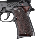 POIGNÉE BOIS ROSEWOOD QUADRILLEE BERETTA 92 - HOGUE
