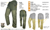 PANTALON TRAQUE ET BATTUE - CALYDON - FRANCITAL 