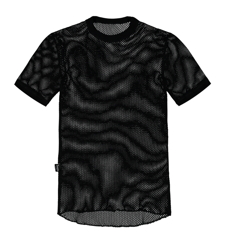 TEE-SHIRT NOIR SVALA COLLECTION AIRBASE MESH MANCHES COURTES COL ROND TAILLE XXL