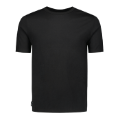 TEE-SHIRT MERINO MANCHES COURTES COLLECTION SVALA MERINO BASIC - NOIR