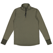 TEE-SHIRT TECHNIQUE SVALA MERINO EXTREME MANCHES LONGUES COL ZIP VERT