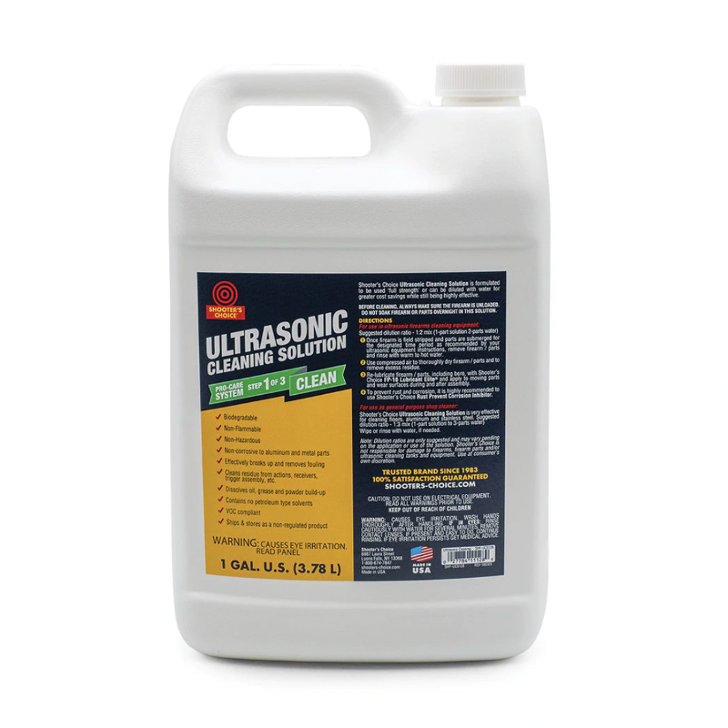 NETTOYANT APPAREIL ULTRASONS - ULTRASONIC CLEANING SOLUTION -  SHOOTER'S CHOICE