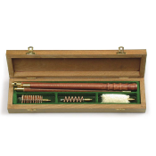 Kit de nettoyage STILCRIN pour fusil avec baguette 3 pièces en noyer et 3 brosses (coffret en bois) 