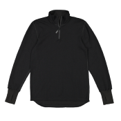 TEE-SHIRT TECHNIQUE SVALA MERINO EXTREME MANCHES LONGUES COL ZIP NOIR